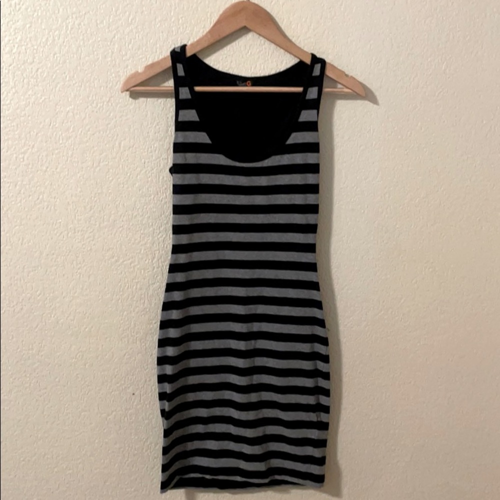Striped midi dress